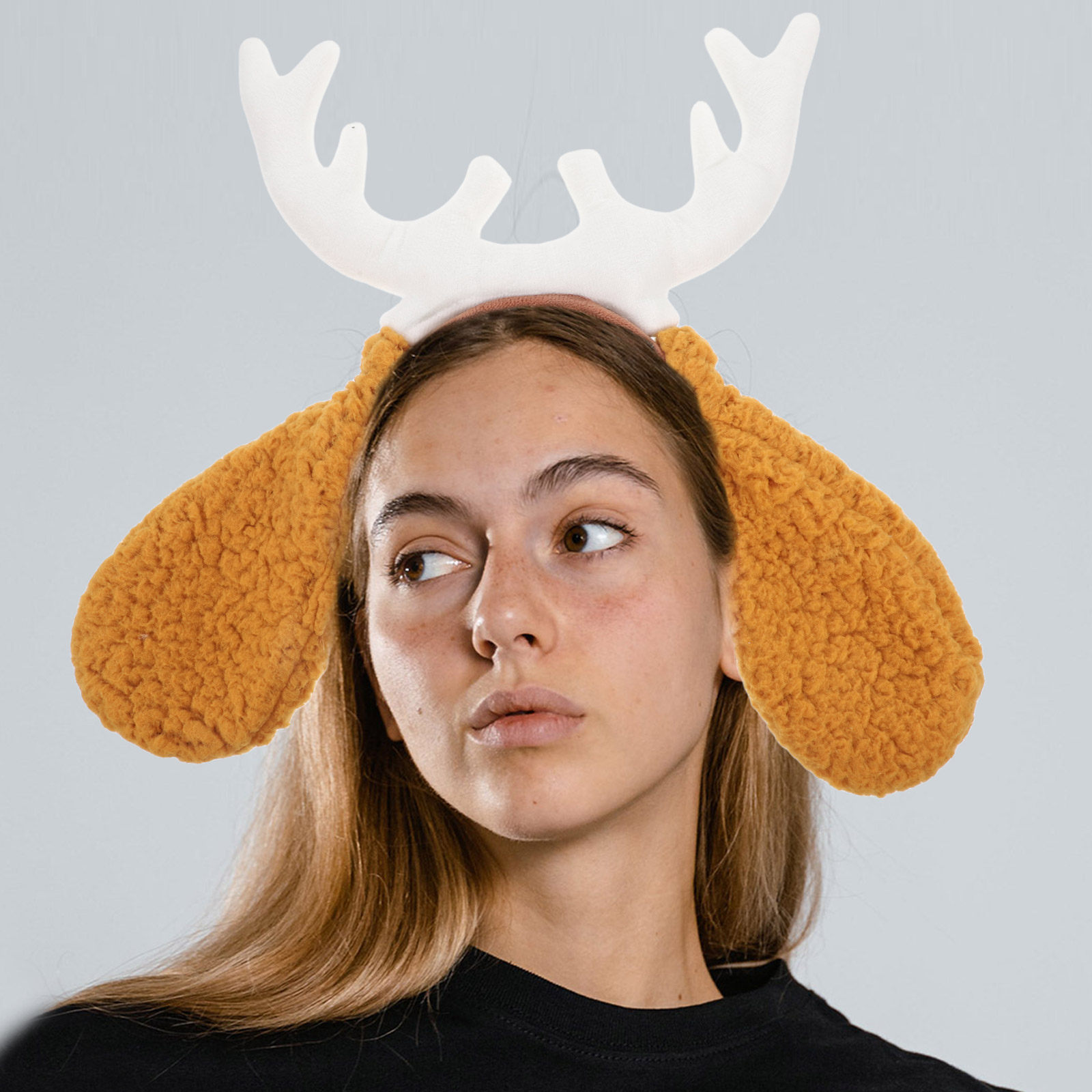 Deer Antler Headband Dog Ear A - Reindeer Antlers Headband avaliação e preço