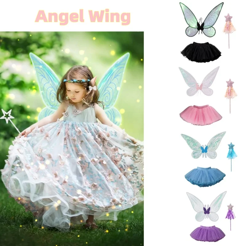Princess Butterfly Fairy Wing  - Elf Costume Christmas avaliação e preço