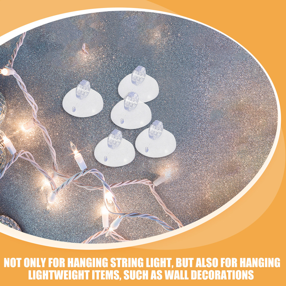 400Pcs Strong Reusable Sucker  - Christmas Lights Outdoor avaliação e preço