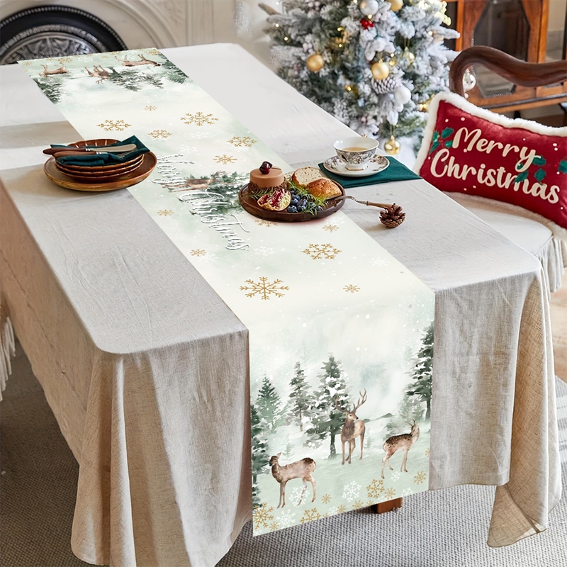 Christmas Table Runner Merry C - Christmas Table Runner avaliação e preço