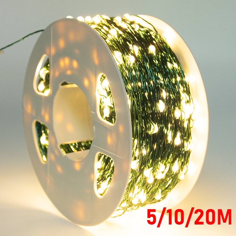 5M/10M/20M LED Copper Wire Str - Led Fairy String Lights avaliação e preço