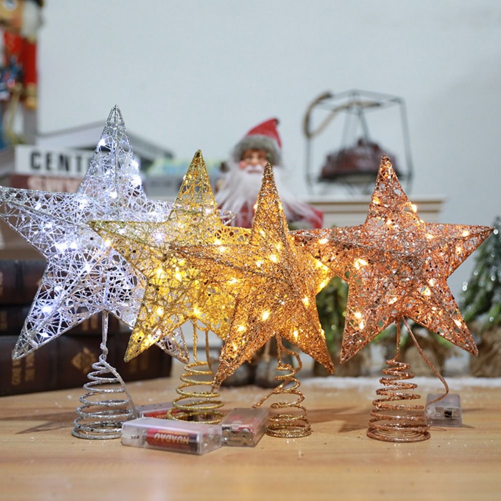 Creative Five-pointed Star LED - Star Tree Topper avaliação e preço