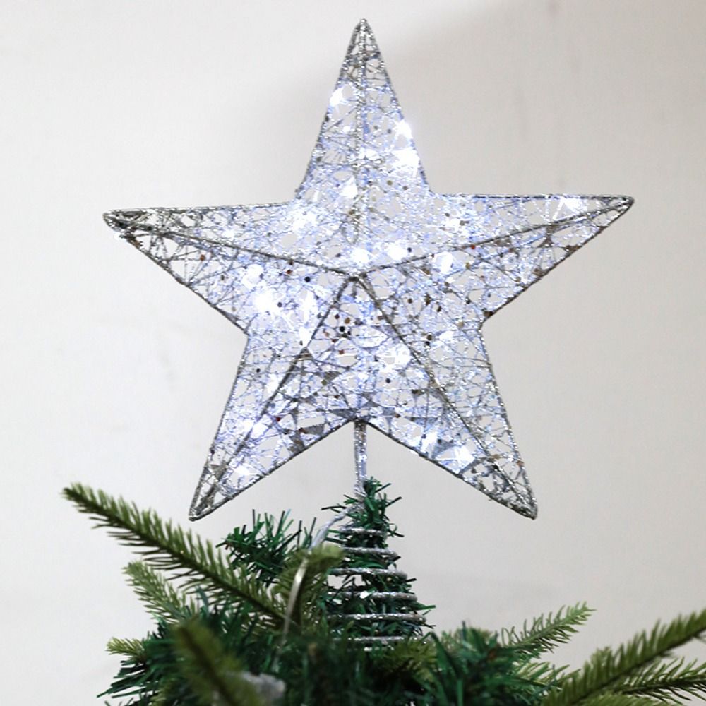Creative Five-pointed Star LED - Star Tree Topper avaliação e preço