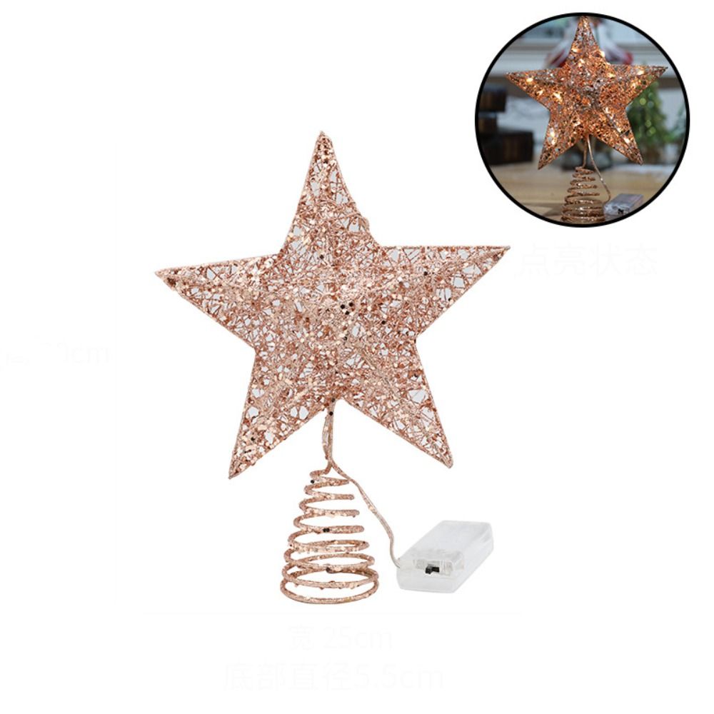 Creative Five-pointed Star LED - Star Tree Topper avaliação e preço