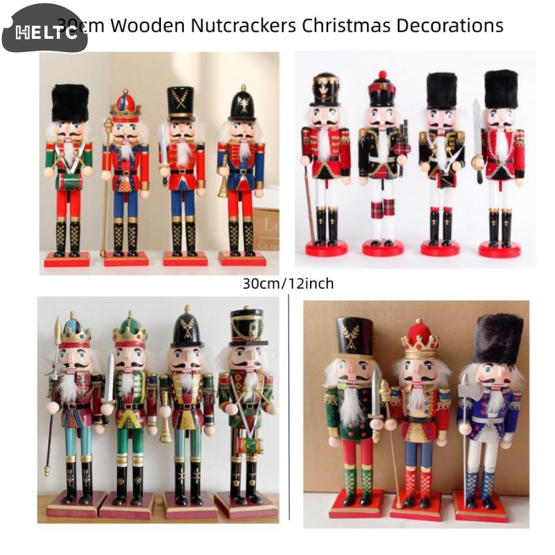 1Pcs 30CM Cartoon Walnut Soldi - Nutcracker Figurine avaliação e preço