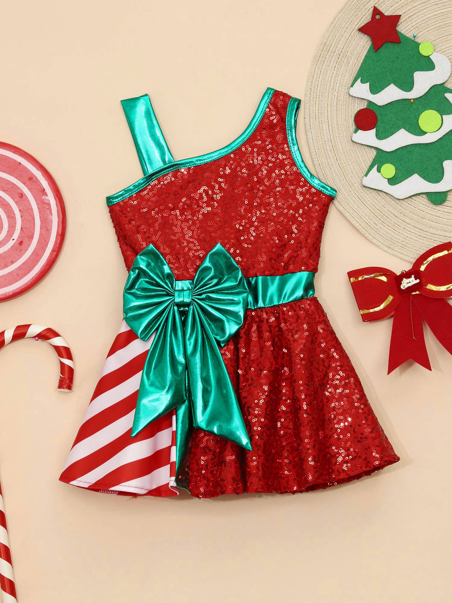 Kids Girls Christmas Party Dre - Elf Costume Christmas avaliação e preço