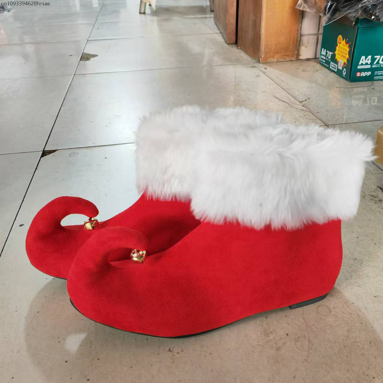 Christmas Suede Boots With Jin - Elf Costume Christmas avaliação e preço