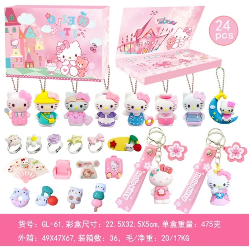 24pcs Cartoon Sanrios Anime He - Advent Calendar Gift avaliação e preço