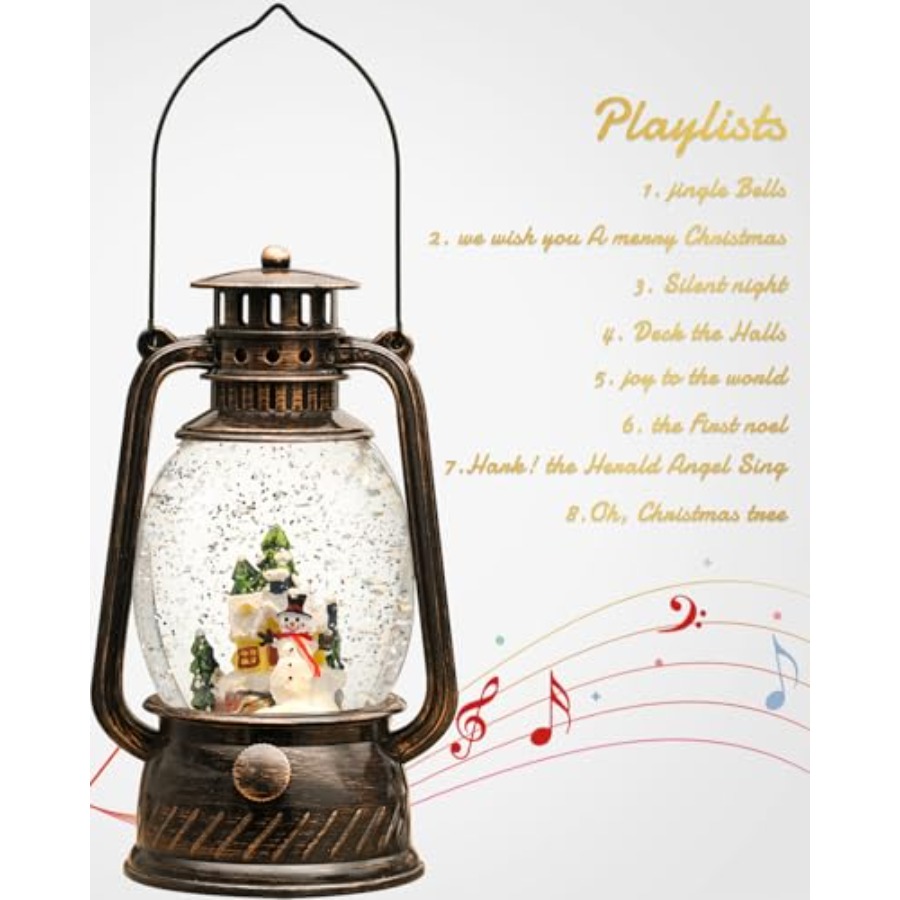 Christmas Decorations Snow Glo - Snow Globe Musical avaliação e preço