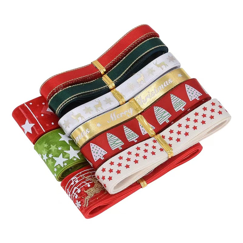 9pcs Christmas Ribbons Set Fes - Gift Box Wrap Set avaliação e preço