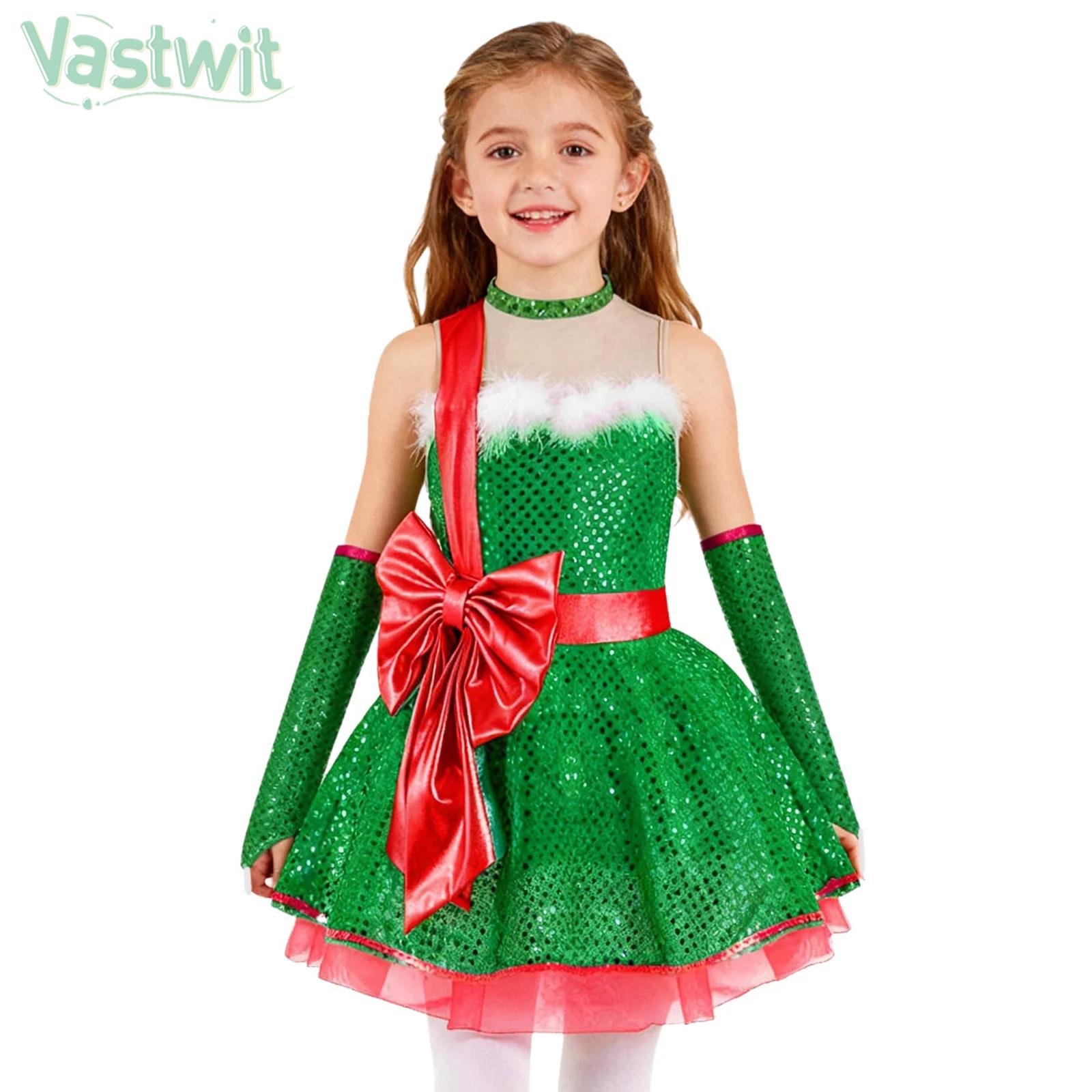Teen Girls Christmas Sleeveles - Elf Costume Christmas avaliação e preço