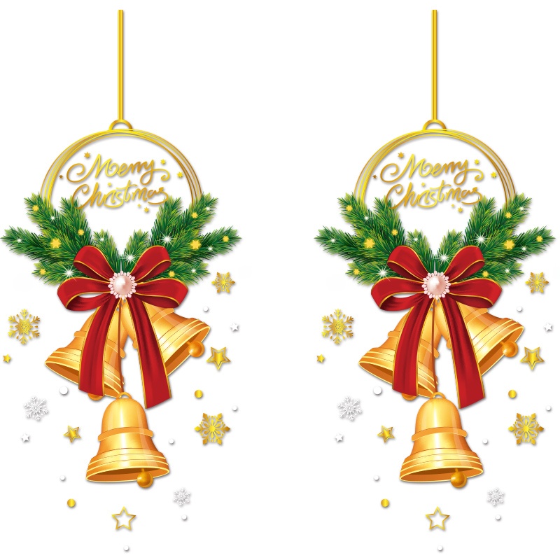 Gold Christmas Tree Snowflake  - Snowflake Window Decal avaliação e preço