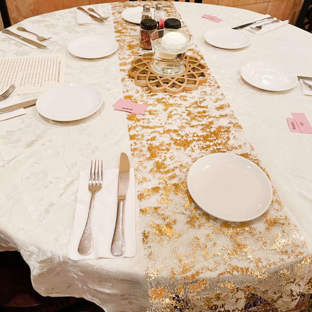 Sparkle Metallic Gold Thin Tab - Christmas Table Runner avaliação e preço