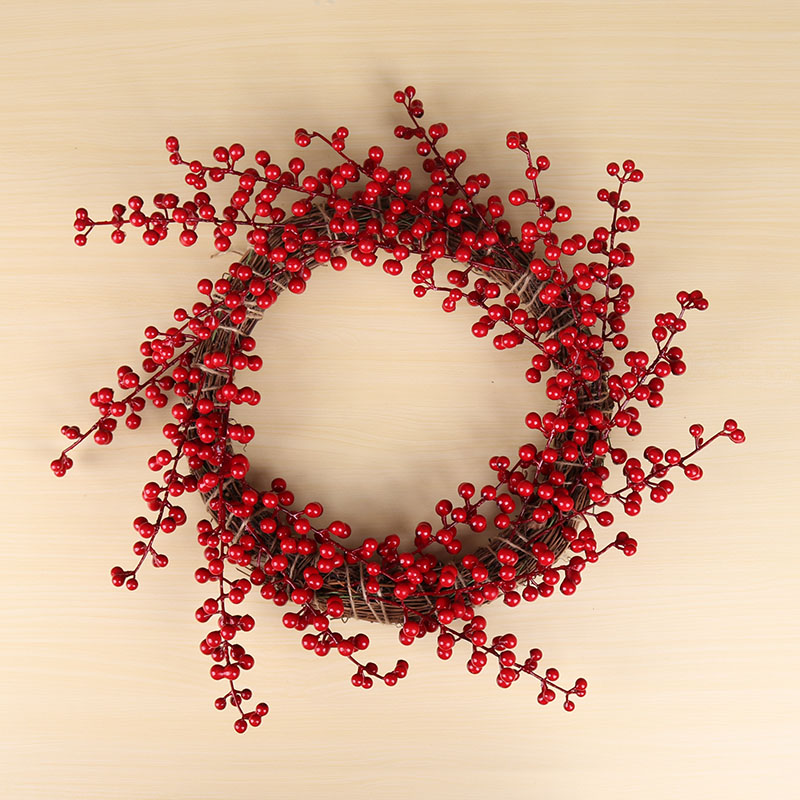 Artificial Berry Branch Decora - Christmas Wreath Fake avaliação e preço