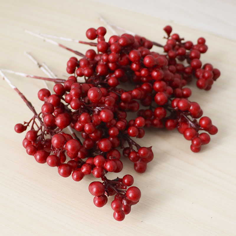 Artificial Berry Branch Decora - Christmas Wreath Fake avaliação e preço
