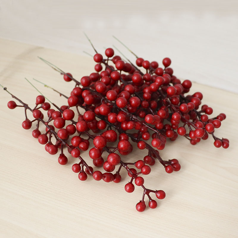 Artificial Berry Branch Decora - Christmas Wreath Fake avaliação e preço