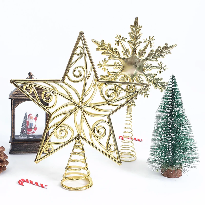 Gold Glitter Metal Tree Topper - Star Tree Topper avaliação e preço