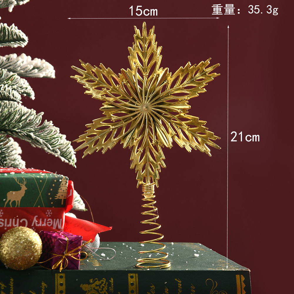 Gold Glitter Metal Tree Topper - Star Tree Topper avaliação e preço