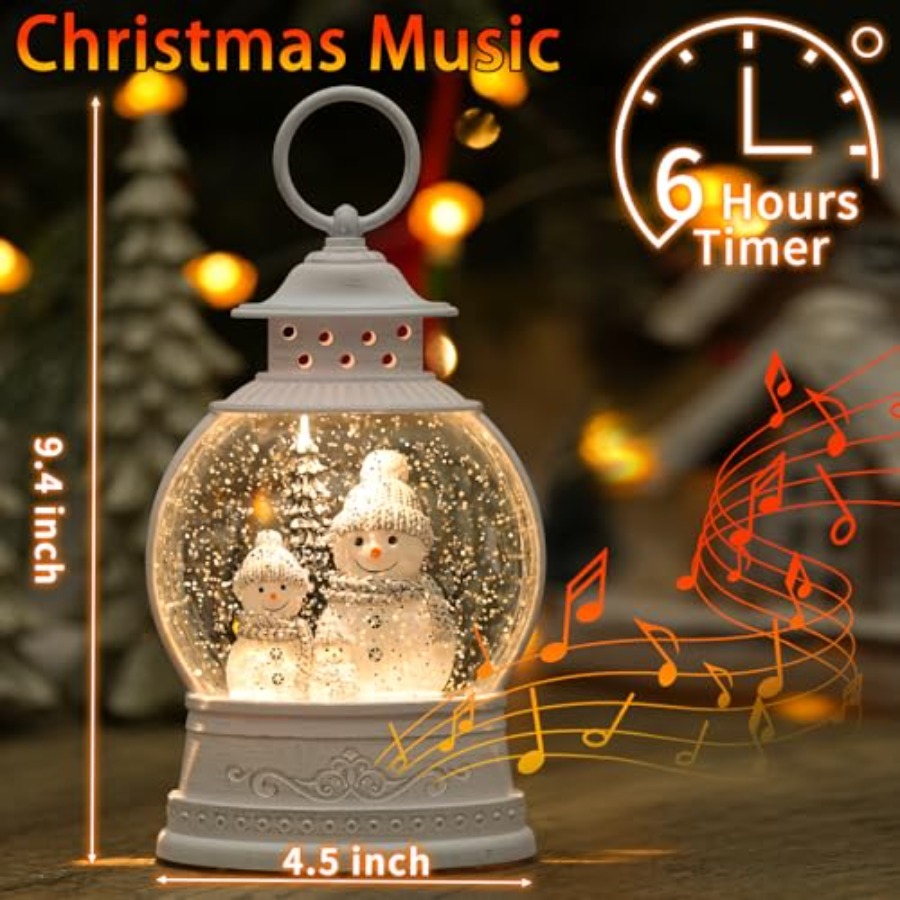 Christmas Snow Globe Lantern M - Snow Globe Musical avaliação e preço