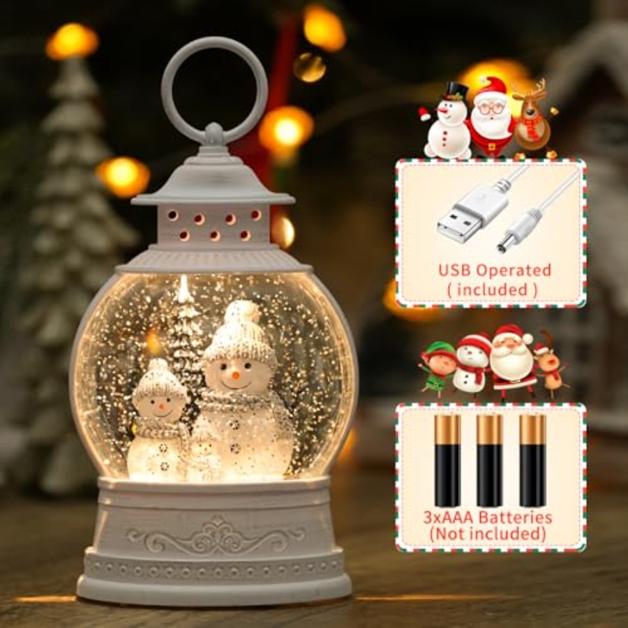 Christmas Snow Globe Lantern M - Snow Globe Musical avaliação e preço