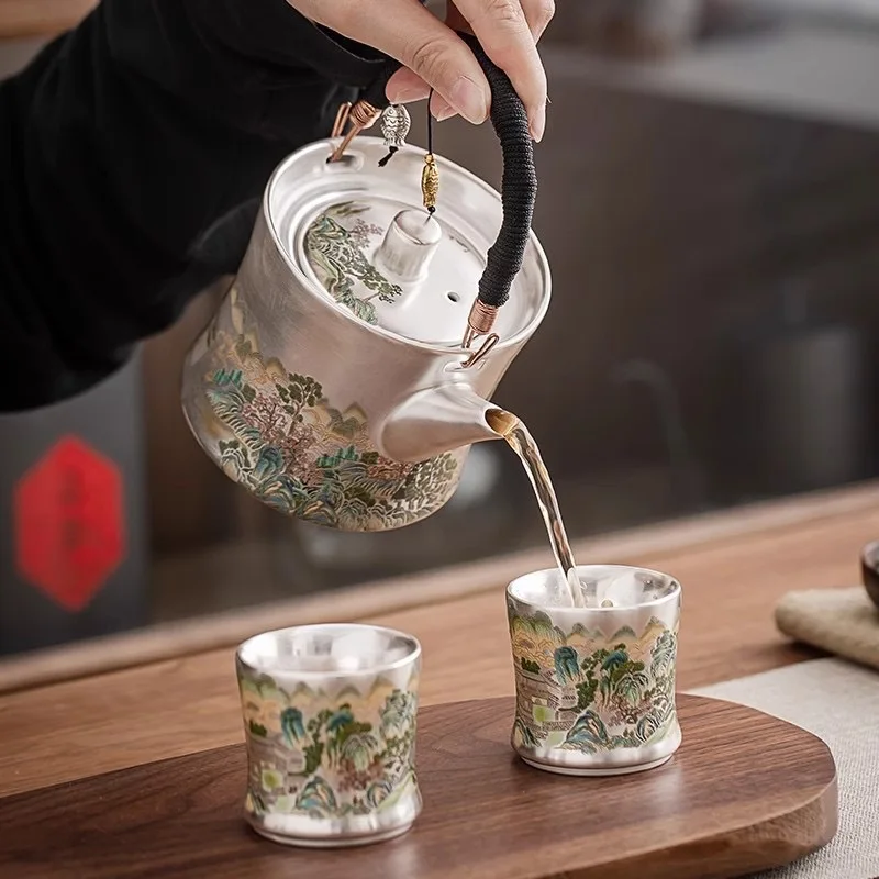 Z30- Liu Yin one pot two cups  - Gift Box Wrap Set avaliação e preço