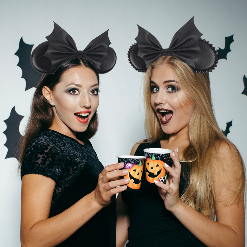 NEW Halloween Mouse Ears Headb - Ribbon Bow Gift avaliação e preço