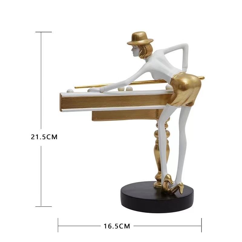 Nordic Billiard Resin Ornament - Nutcracker Figurine avaliação e preço
