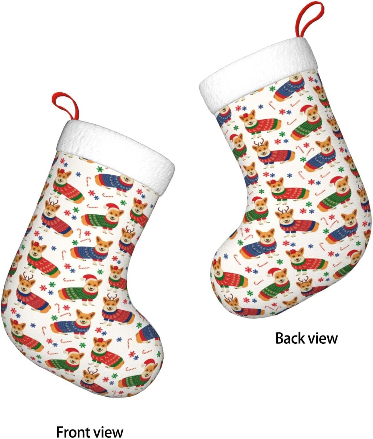Christmas Corgi Dog Christmas  - Christmas Stocking Hanging avaliação e preço