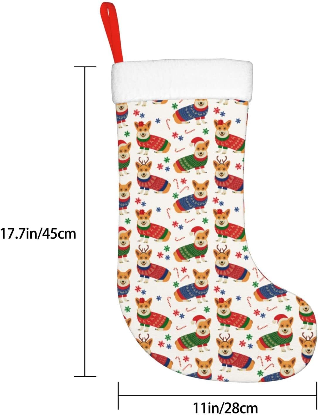 Christmas Corgi Dog Christmas  - Christmas Stocking Hanging avaliação e preço