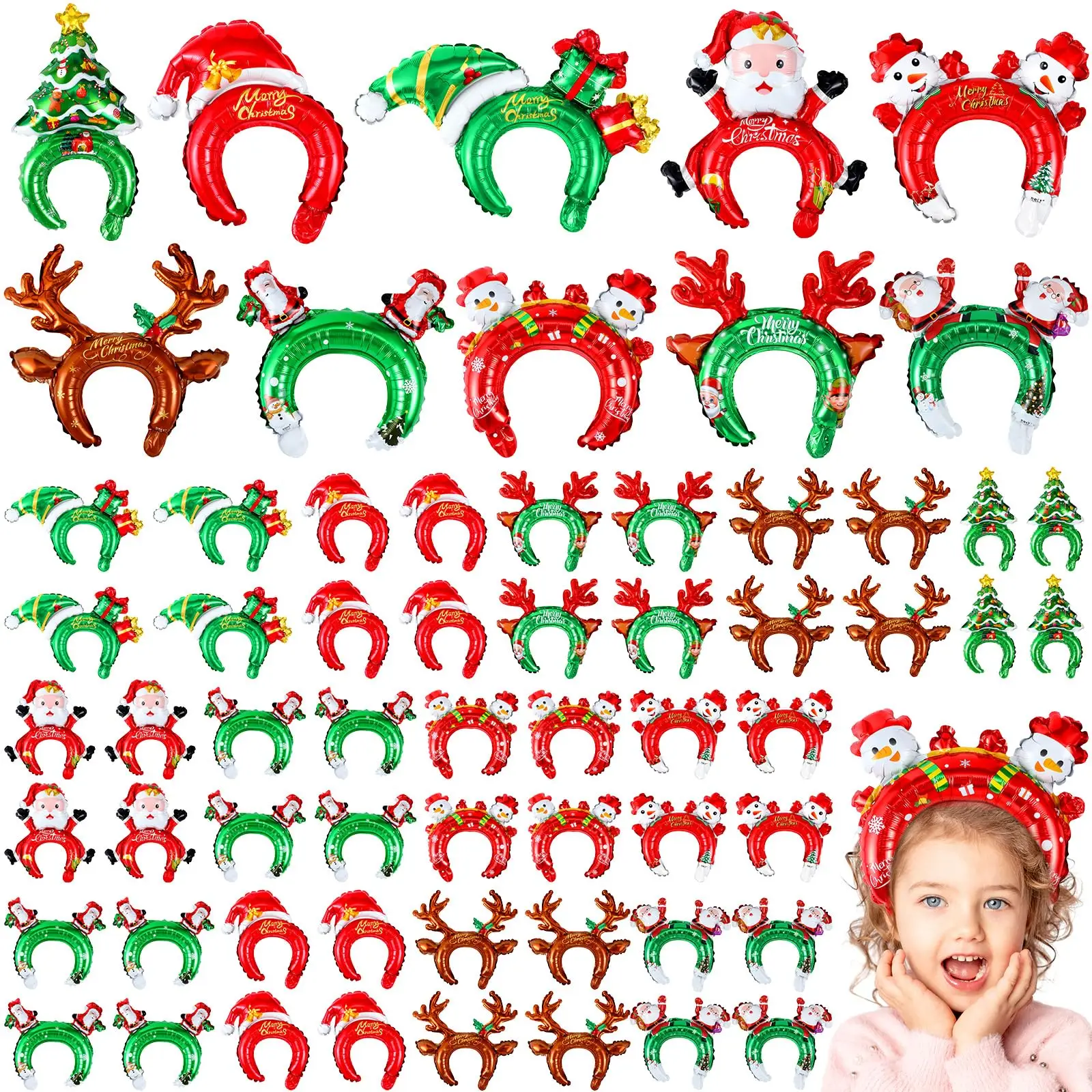 Christmas Inflatable Headbands - Reindeer Antlers Headband avaliação e preço