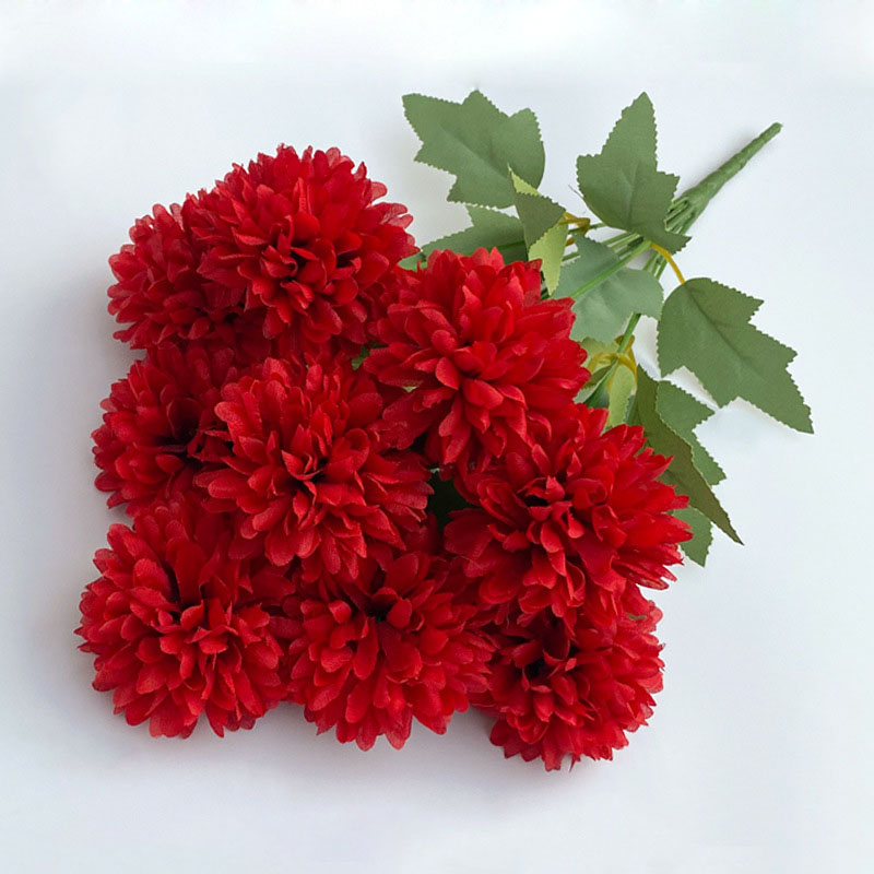 Artificial Flower Bouquet Chry - Christmas Wreath Fake avaliação e preço