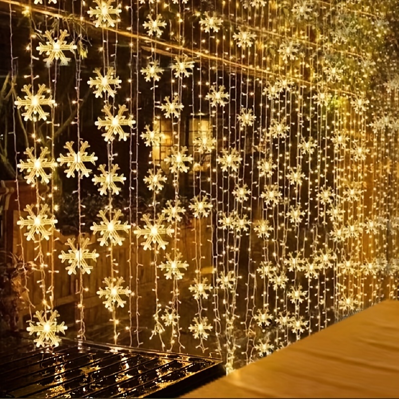 3m LED Snowflake Curtain Light - Led Fairy String Lights avaliação e preço