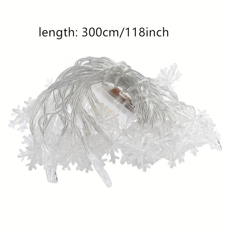 3m LED Snowflake Curtain Light - Led Fairy String Lights avaliação e preço