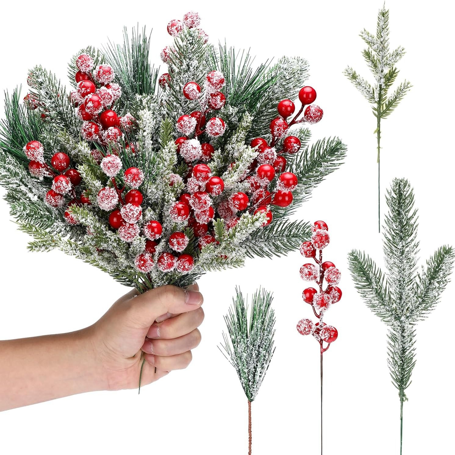 Artificial Snow White Pine Bra - Christmas Wreath Fake avaliação e preço