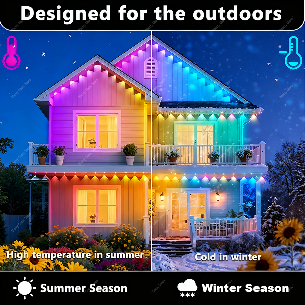 Permanent Outdoor Eave Lights  - Led Fairy String Lights avaliação e preço