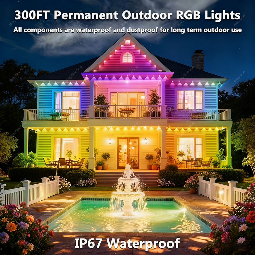 Permanent Outdoor Eave Lights  - Led Fairy String Lights avaliação e preço