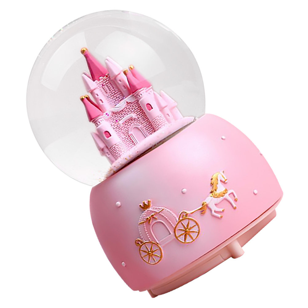 1Pcs Music Snow Globe Desktop  - Snow Globe Musical avaliação e preço