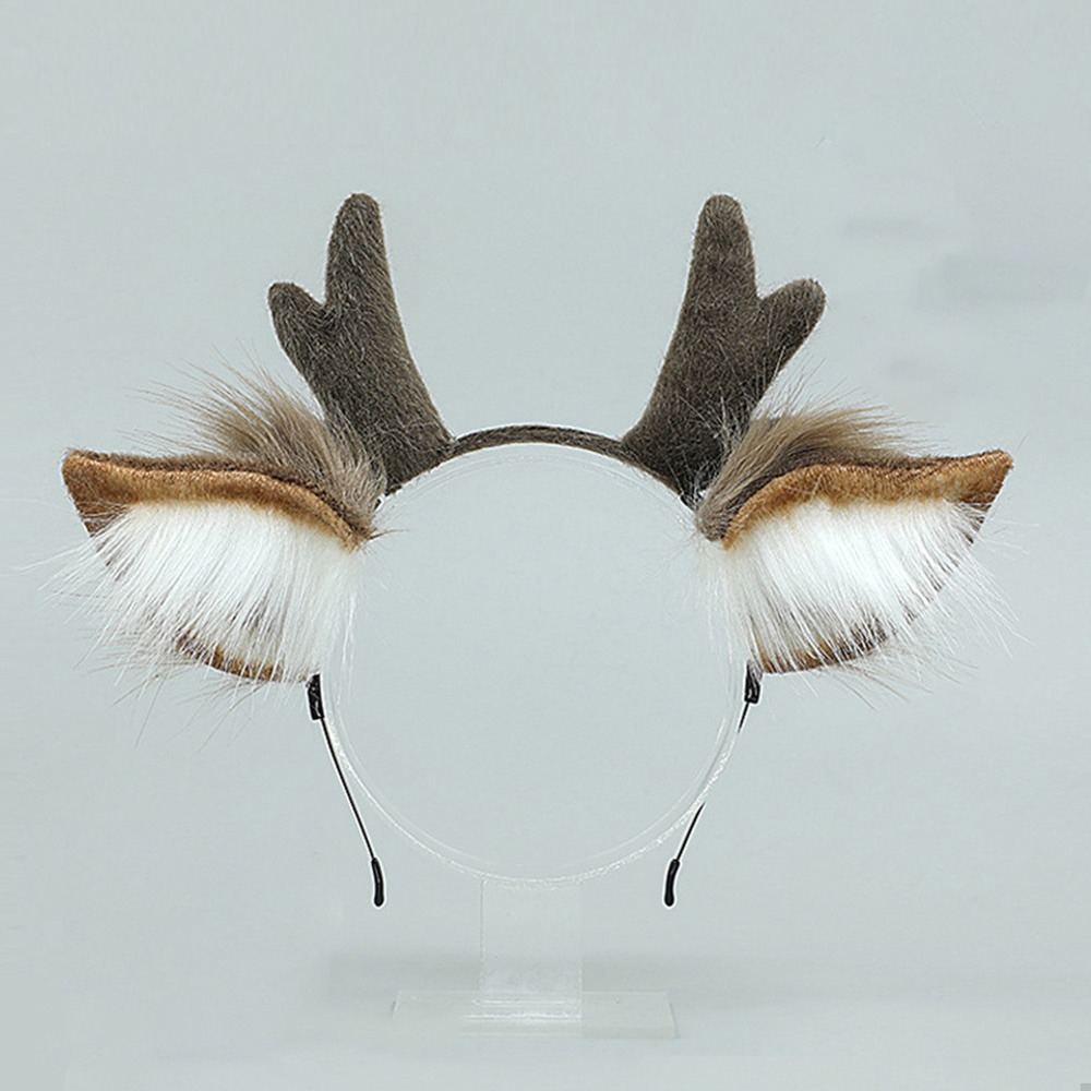 Lolita Deer Ears Reindeer Antl - Reindeer Antlers Headband avaliação e preço