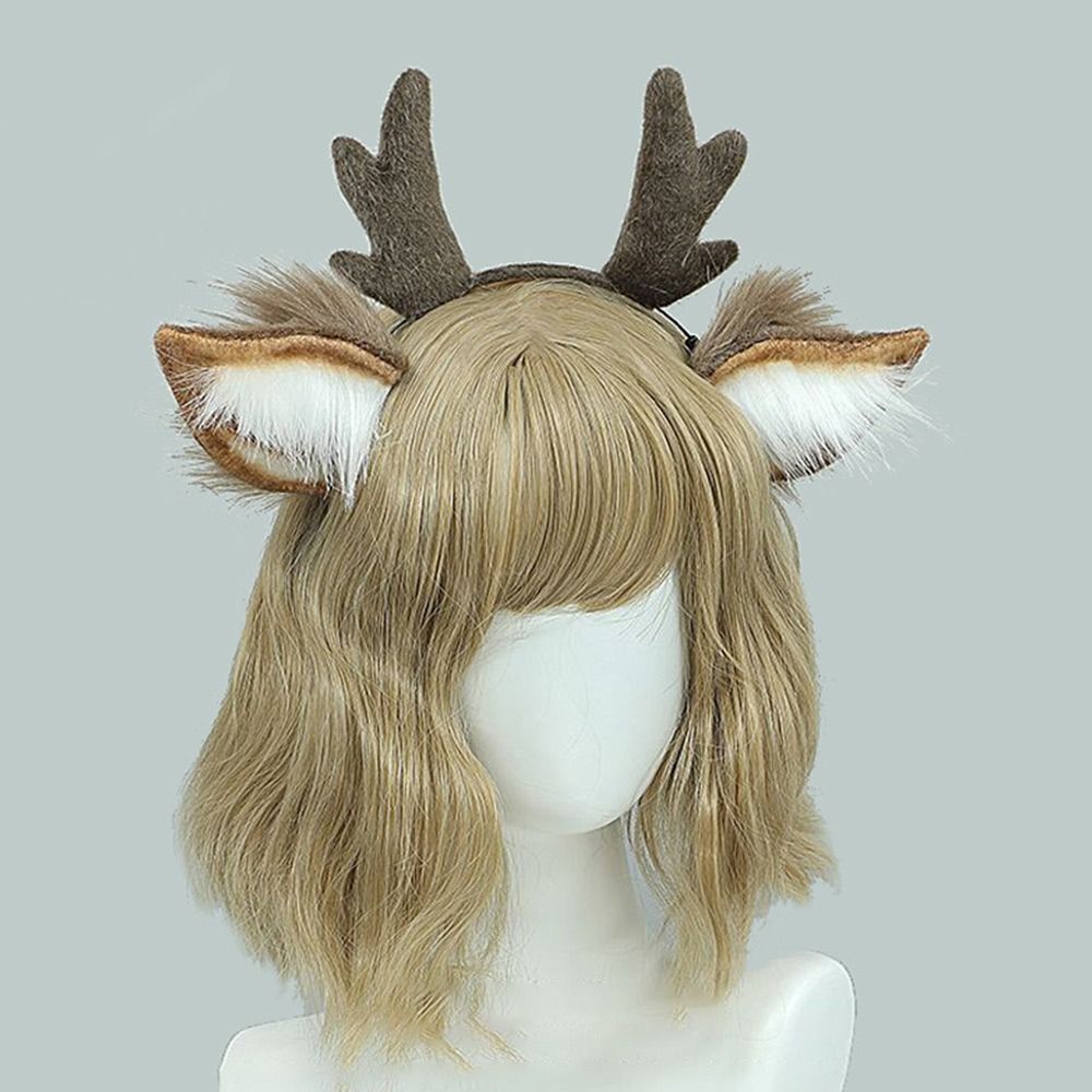 Lolita Deer Ears Reindeer Antl - Reindeer Antlers Headband avaliação e preço