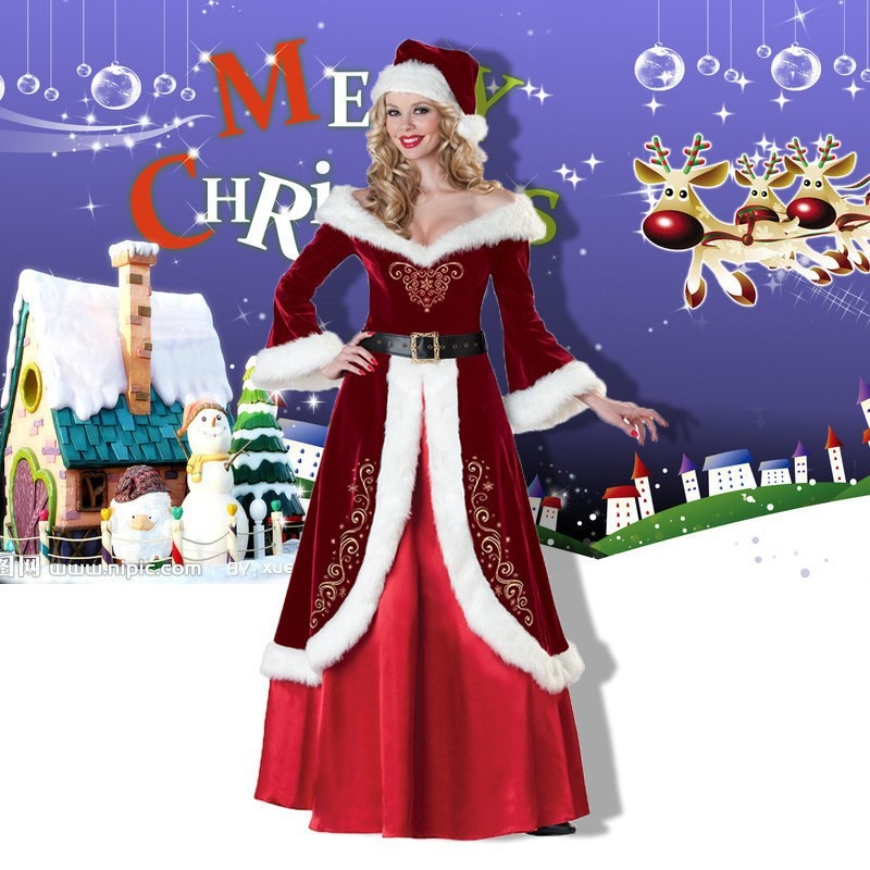 Santa Claus Costume Women Men  - Elf Costume Christmas avaliação e preço