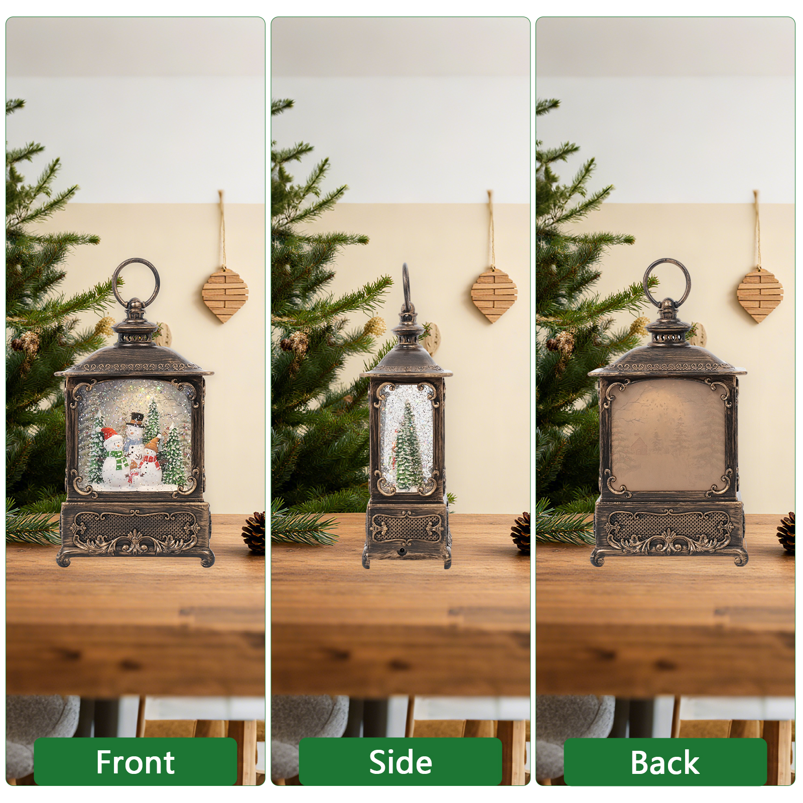 Music Snow Globe Lantern with  - Snow Globe Musical avaliação e preço