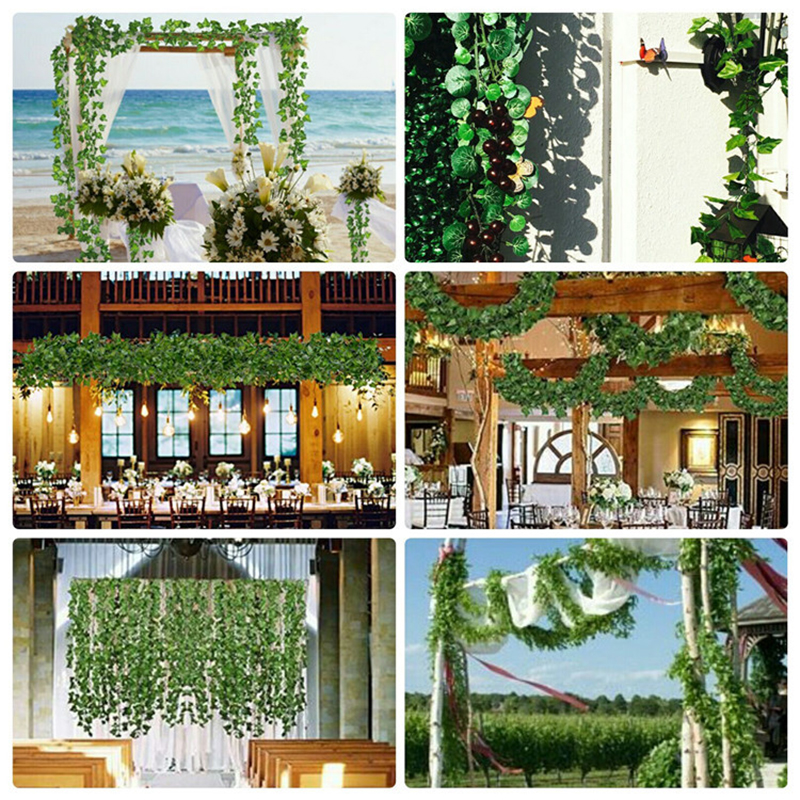 2.3m Silk Leaves Fake Creeper  - Led Fairy String Lights avaliação e preço