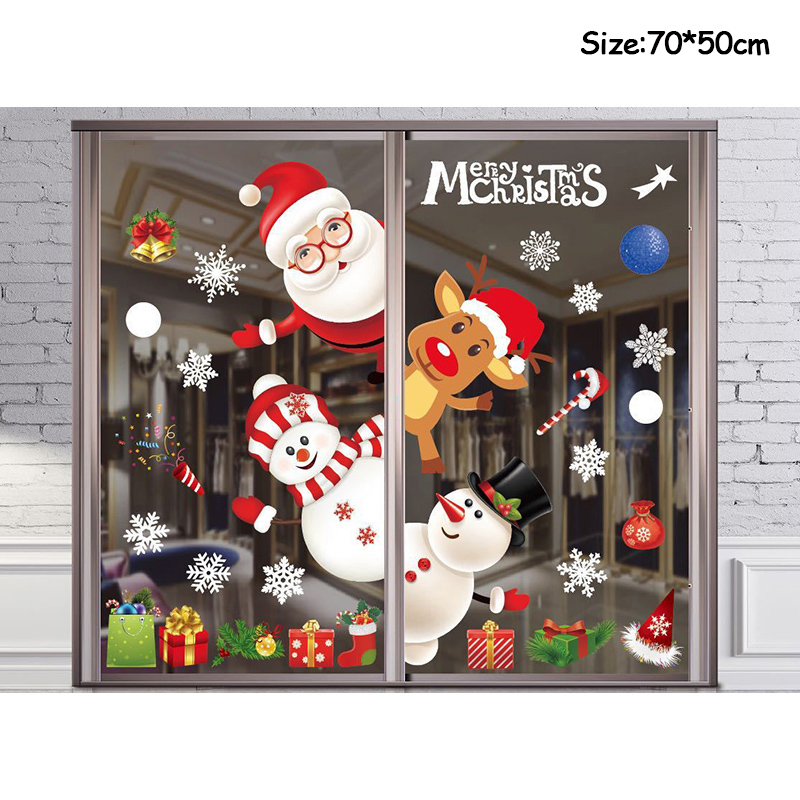 Merry Christmas Decoration Win - Snowflake Window Decal avaliação e preço