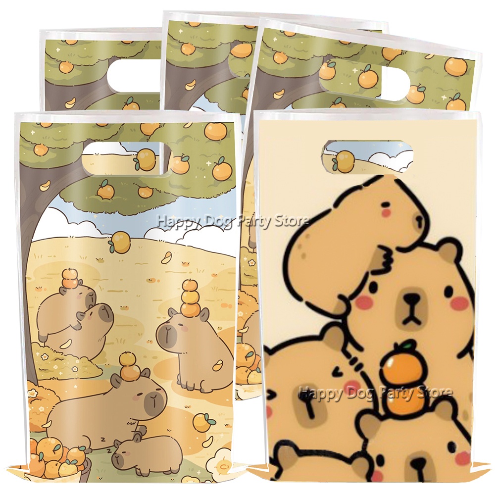 Cartoon Capybara Party Supplie - Gift Box Wrap Set avaliação e preço