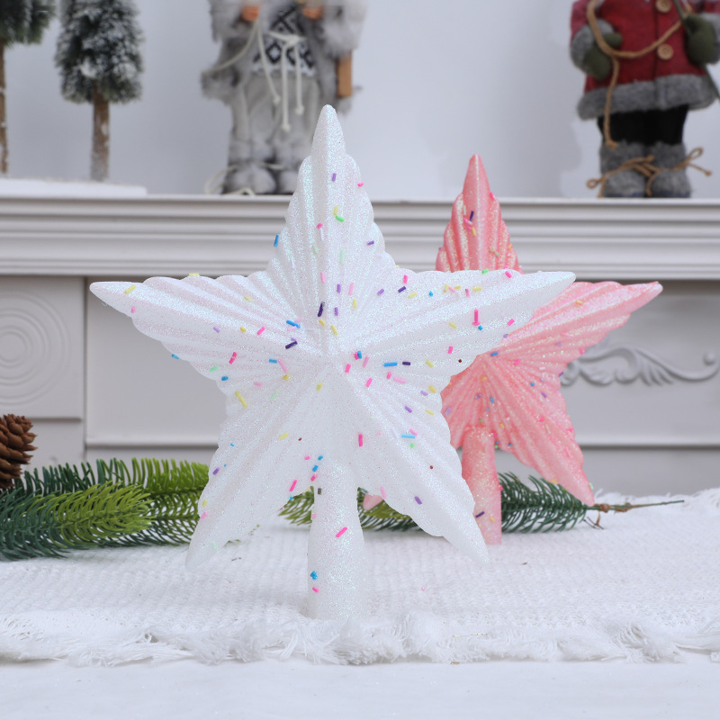 Christmas Pink Pentagon Top St - Star Tree Topper avaliação e preço