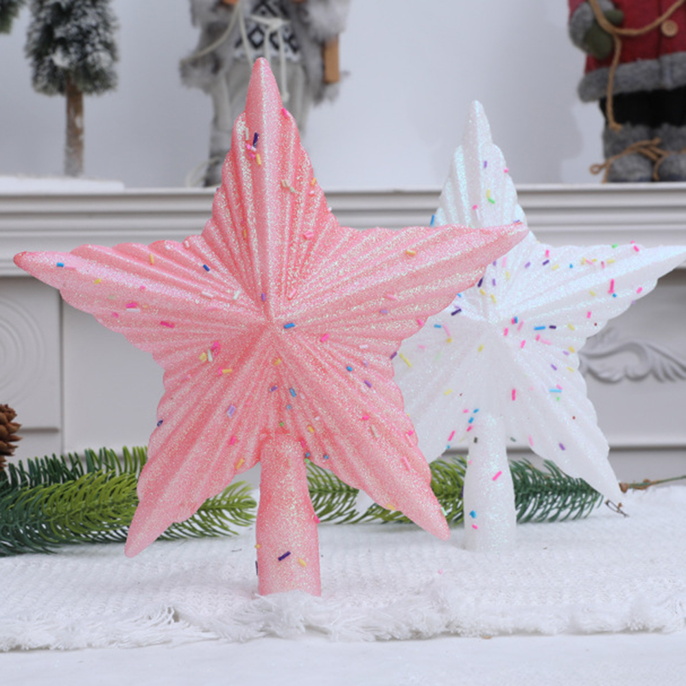 Christmas Pink Pentagon Top St - Star Tree Topper avaliação e preço