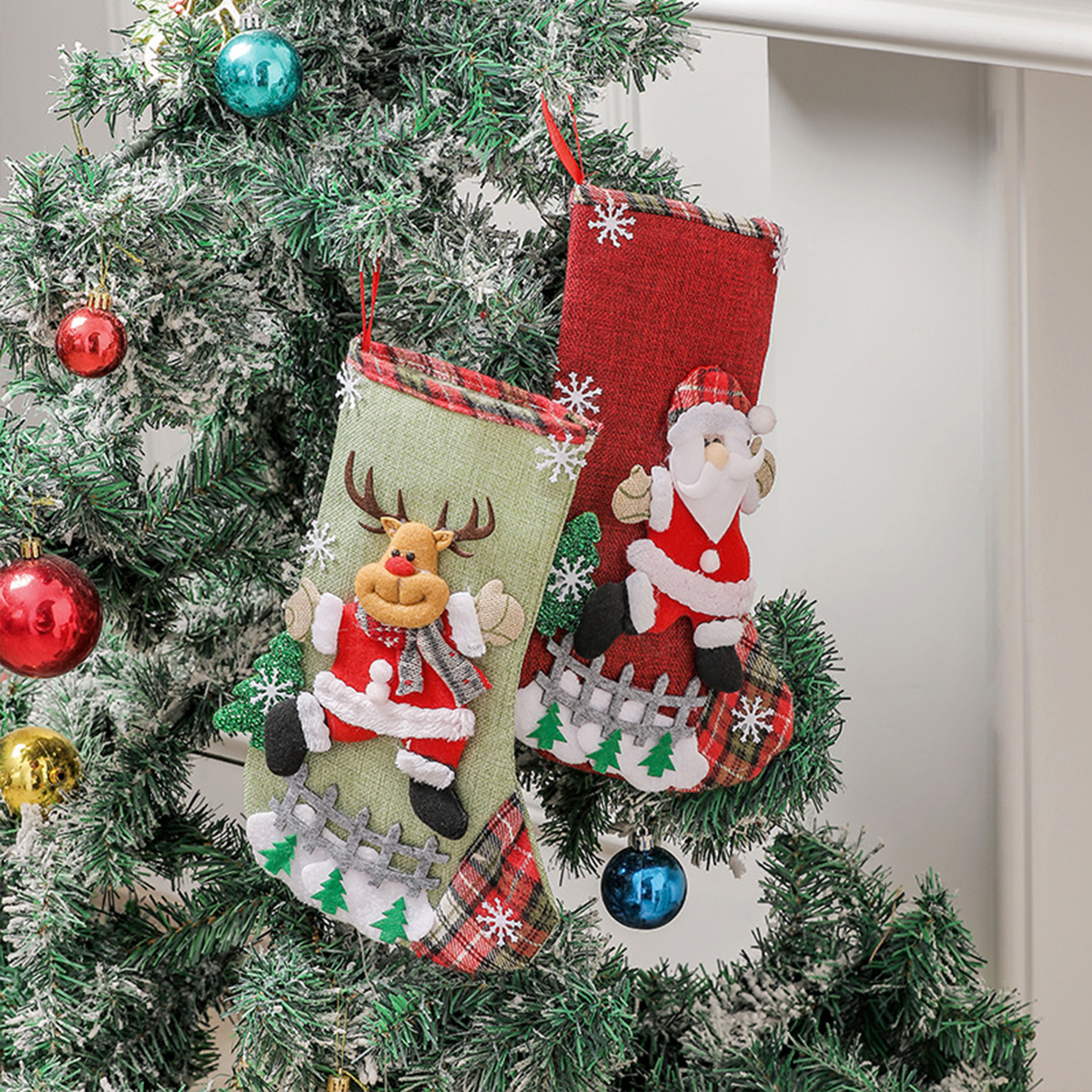 Christmas Stockings Cute Large - Christmas Stocking Hanging avaliação e preço
