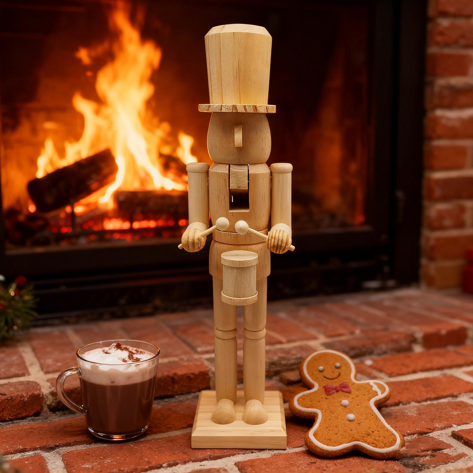 Nutcracker Decor 38cm Wooden F - Nutcracker Figurine avaliação e preço