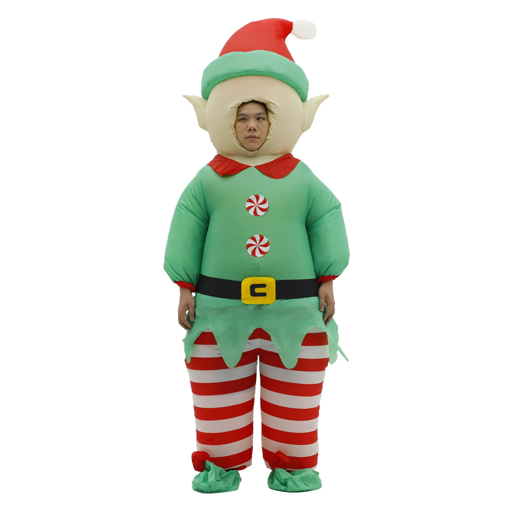 Christmas Elf Inflatable Costu - Elf Costume Christmas avaliação e preço