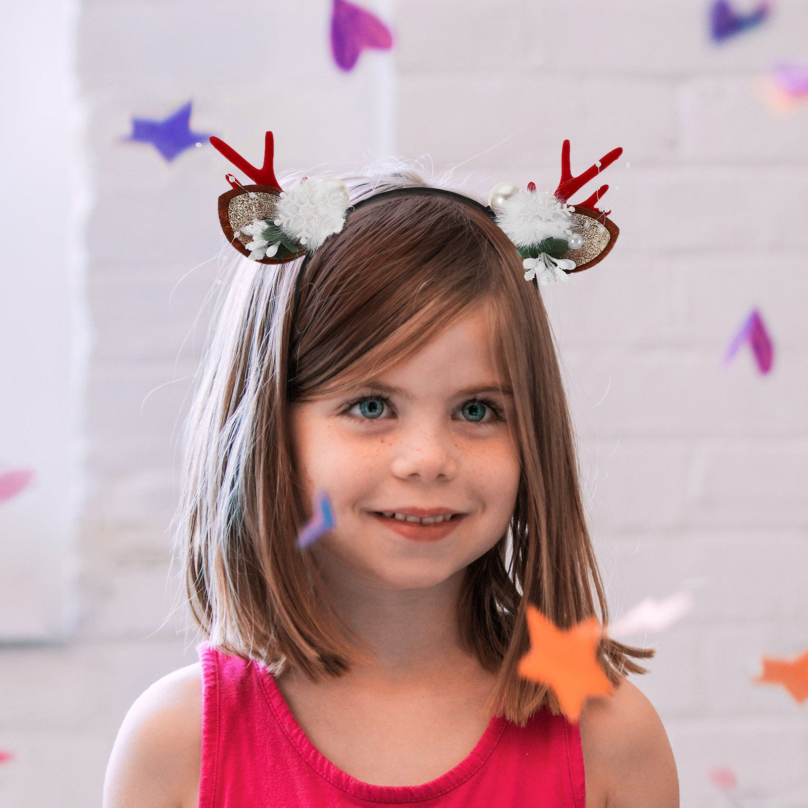 4Pcs Festive Reindeer Antlers  - Reindeer Antlers Headband avaliação e preço